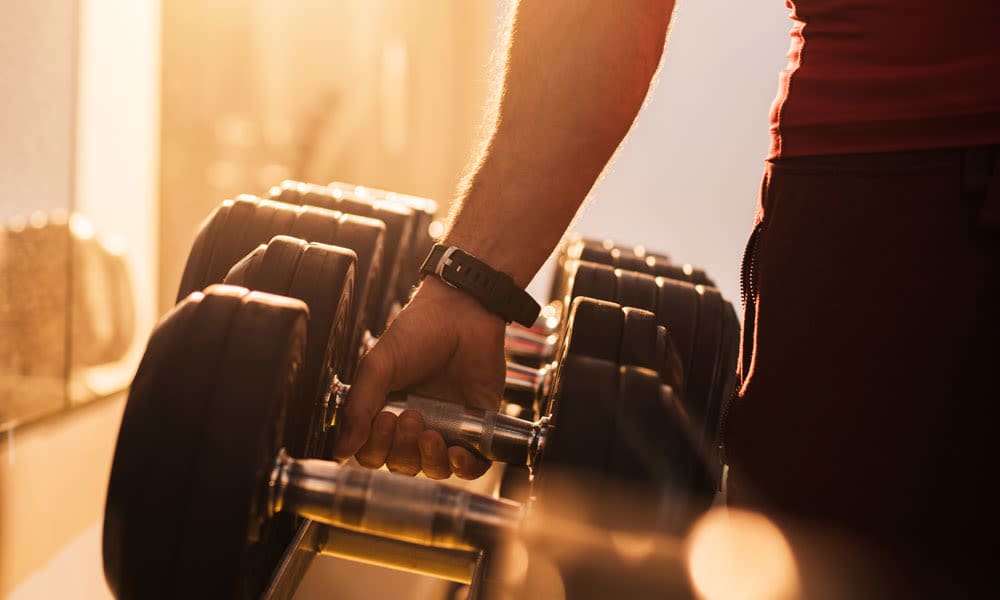 Fitness center at The Abbey on Lake Wyndemere in The Woodlands