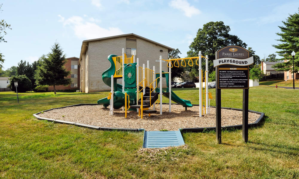 Parke Laurel Apartment Homes offers a playground in Laurel, MD