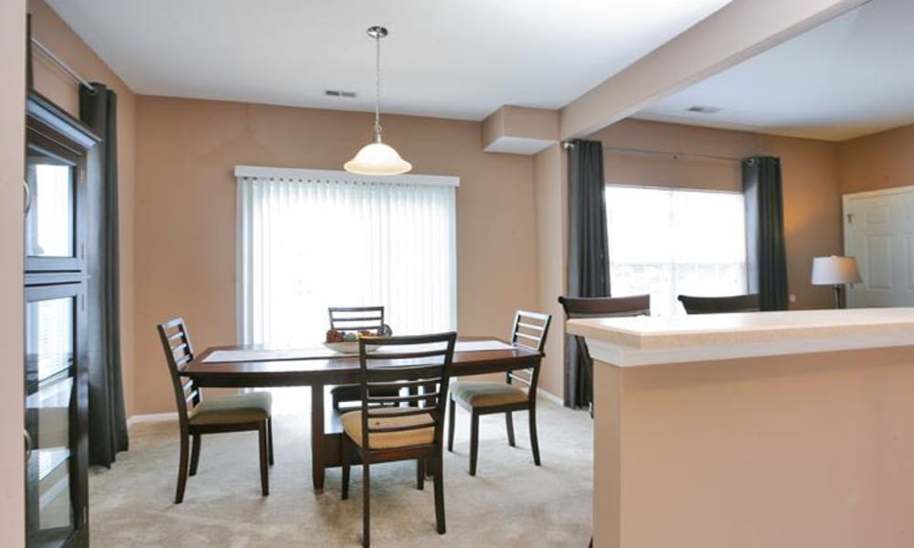Dining room at Woodview at Marlton Apartment Homes in Marlton, NJ