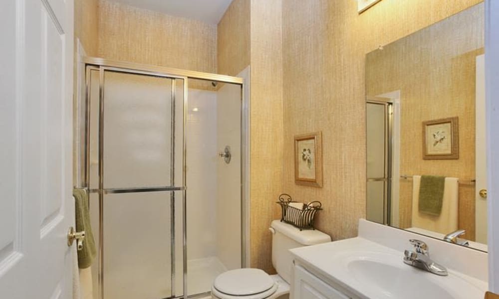 Bathroom at Woodview at Marlton Apartment Homes in Marlton, NJ