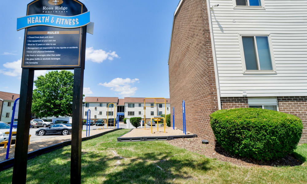 Outdoors Health and fitness equipment at Ross Ridge Apartment Homes in Baltimore, MD