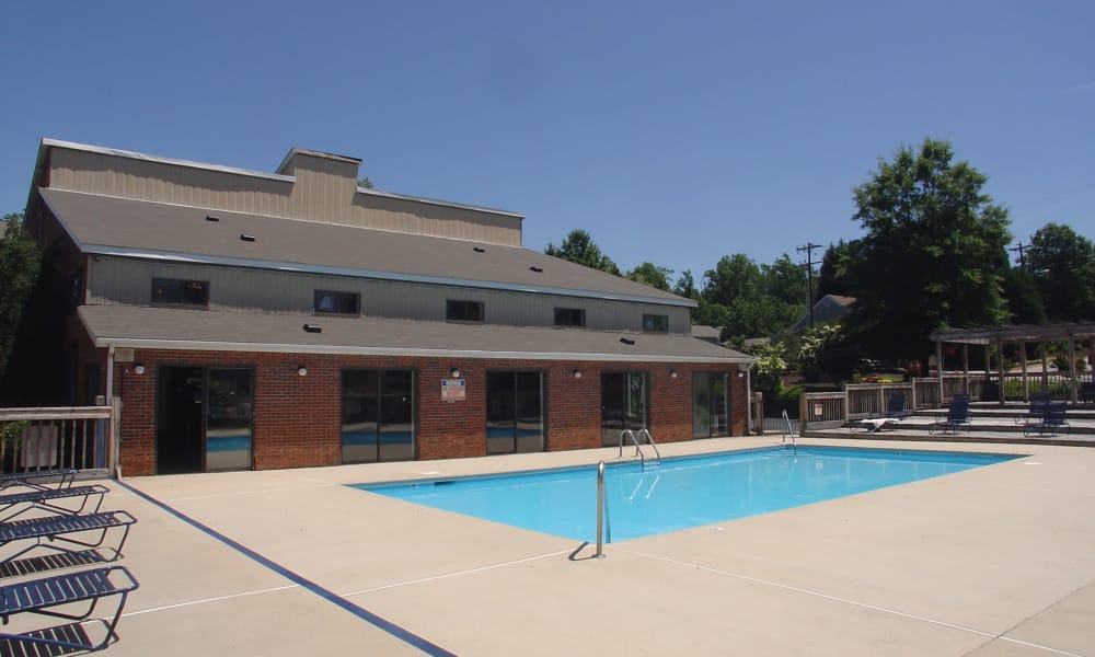 Stonesthrow Apartment Homes offers a swimming pool in Greenville, SC
