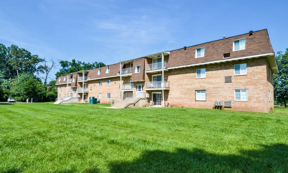 Well maintained lawn at Main Street Apartment Homes in Lansdale, PA