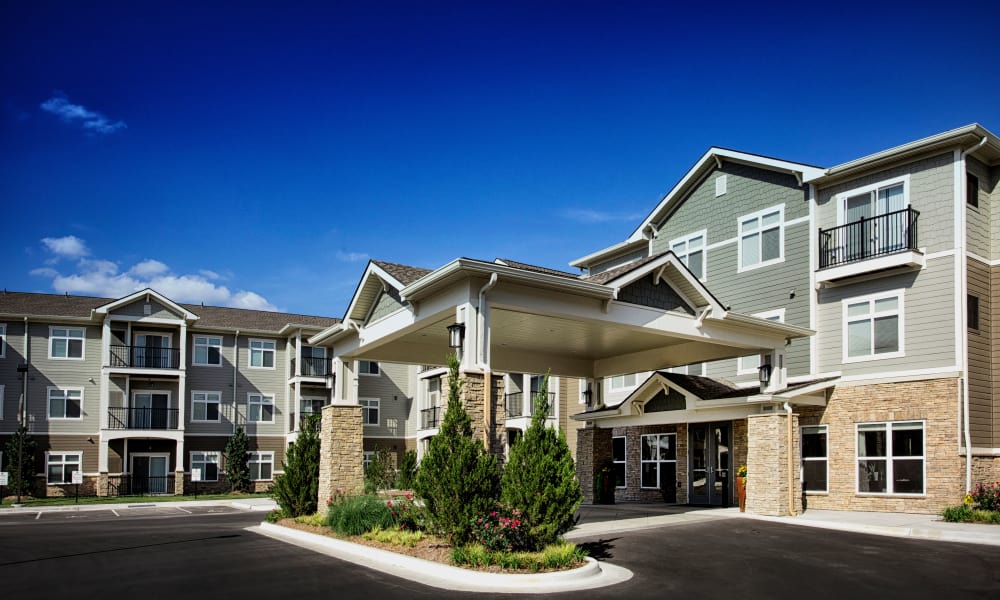 Exterior drive up at a Avenida Partners, LLC community