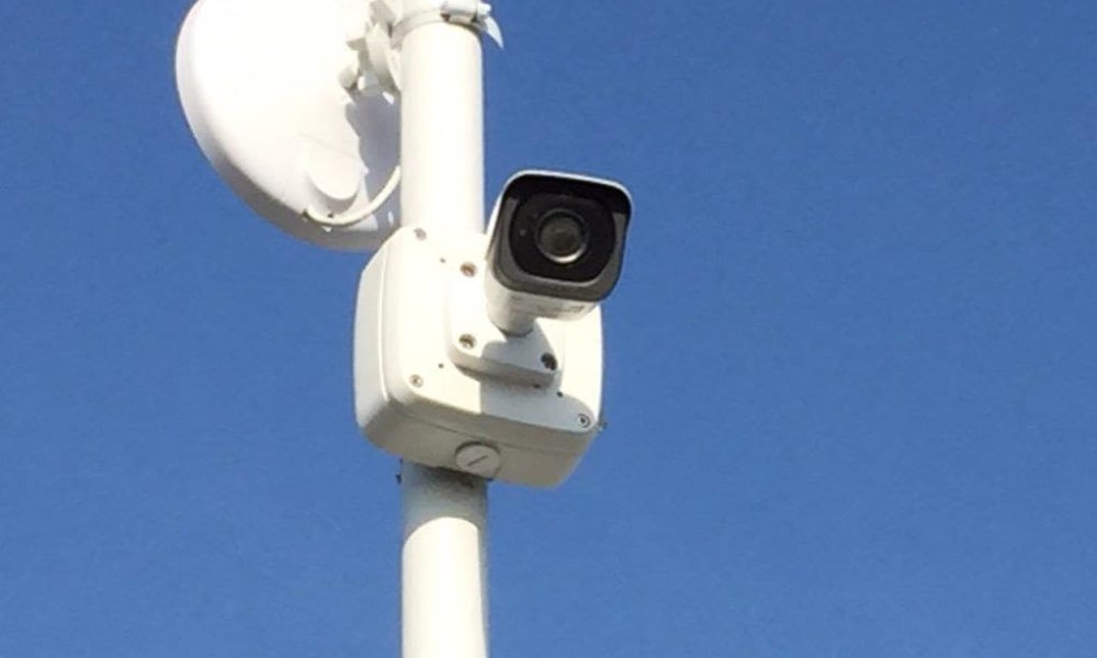 Surveillance camera at Outback Self Storage in Orange, California
