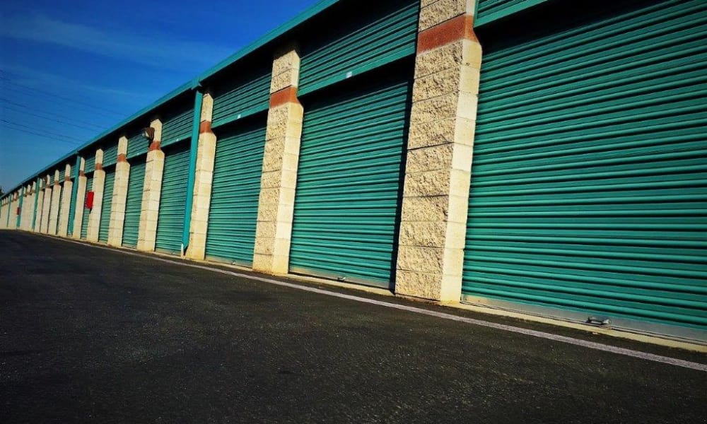 Storage units at Outback Self Storage in Orange, California