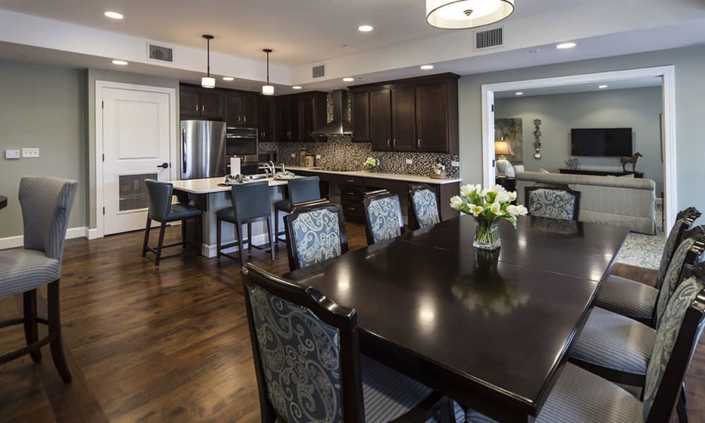 Social kitchen at Arbor Hills in Lakeland, Florida