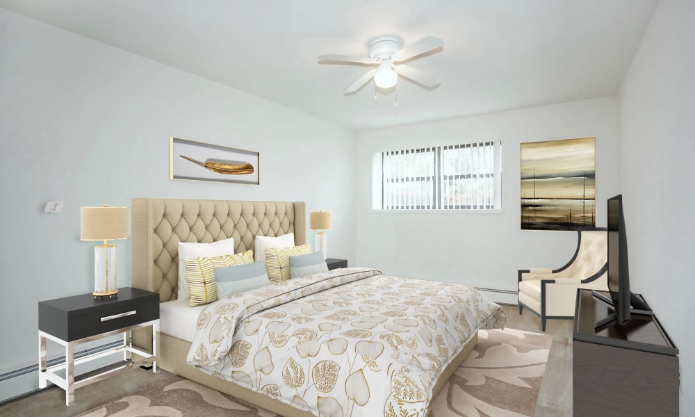 Spacious Bedroom at Lexington House Apartment Homes in Cherry Hill, New Jersey