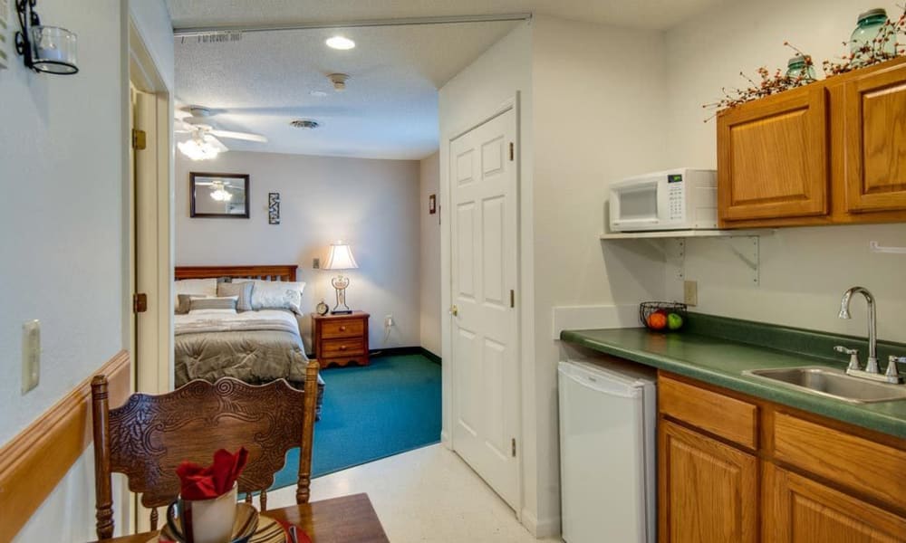 Accessible kitchen at Victorian Place of Owensville in Owensville, Missouri