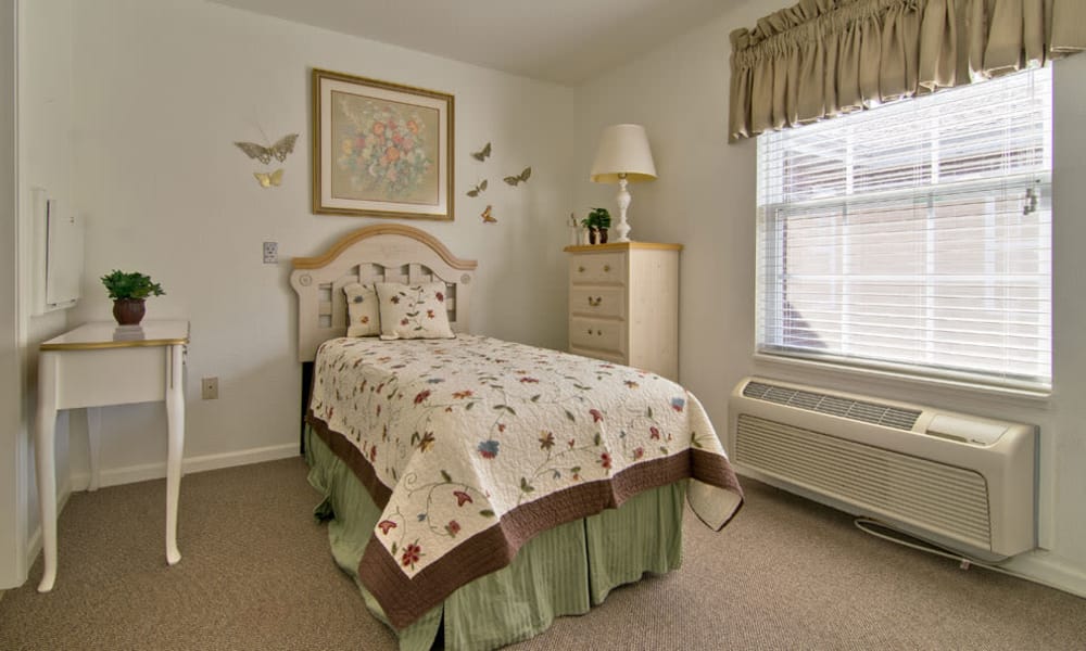 Cozy floor plan for assisted living residents at Ravenwood Senior Living in Springfield, Missouri