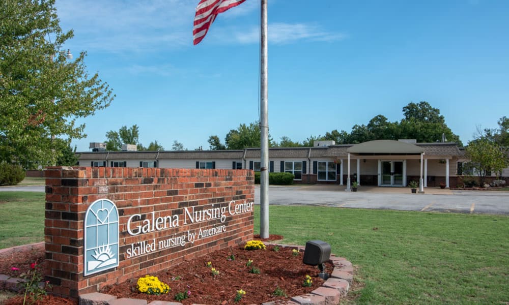 Branding and Signage outside of Galena Nursing Center in Galena, Kansas