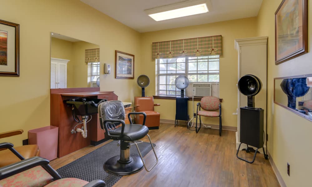 An on site salon at Eureka Nursing in Eureka, Kansas