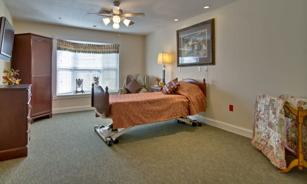 Single bedroom floor plan at The Neighborhoods at Quail Creek in Springfield, Missouri