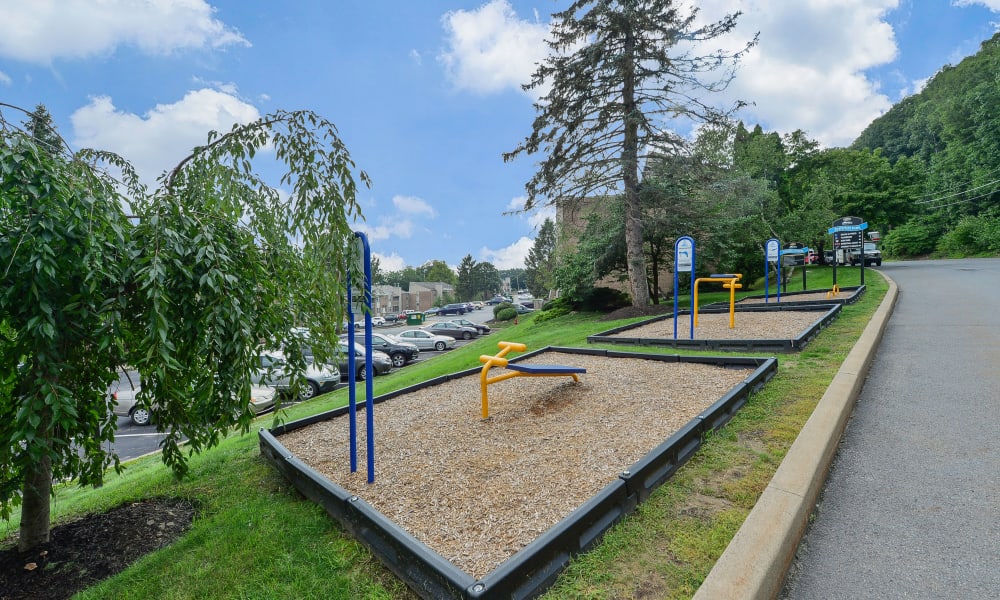 Outdoor Fitness Area at Summit Pointe Apartment Homes in Scranton, Pennsylvania