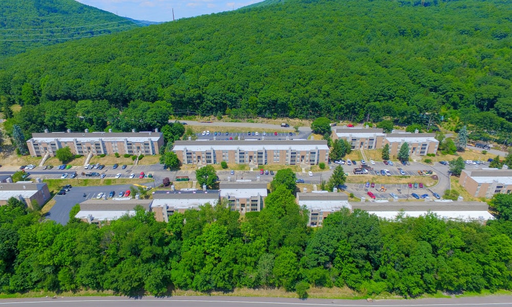 Aerial View of Summit Pointe Apartment Homes in Scranton, Pennsylvania