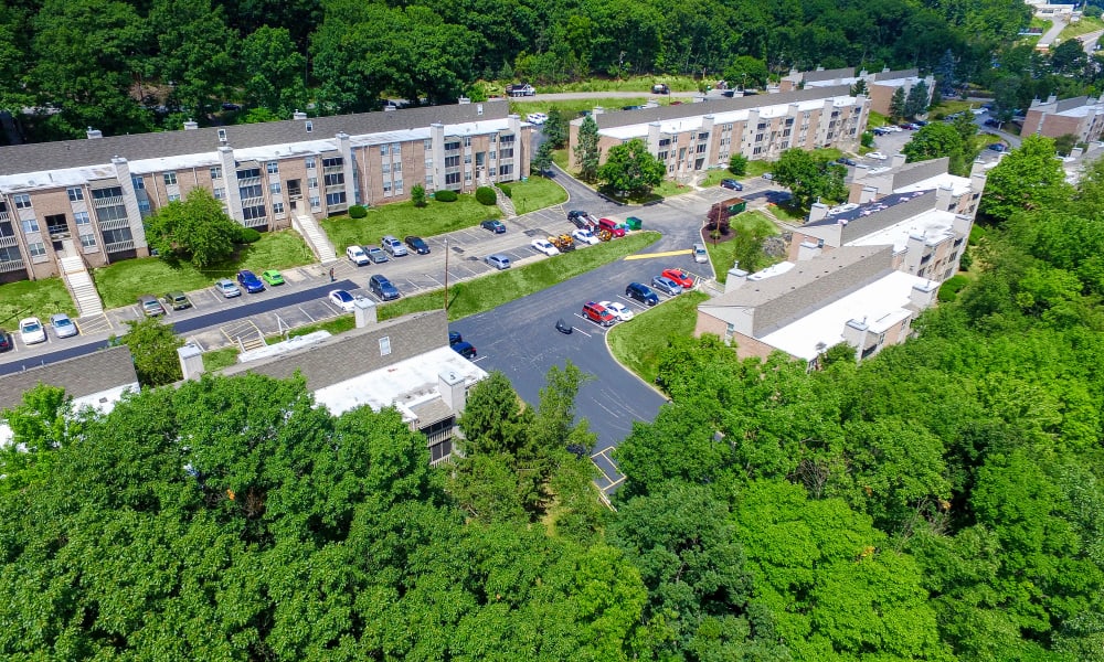 Aerial View of Summit Pointe Apartment Homes in Scranton, PA
