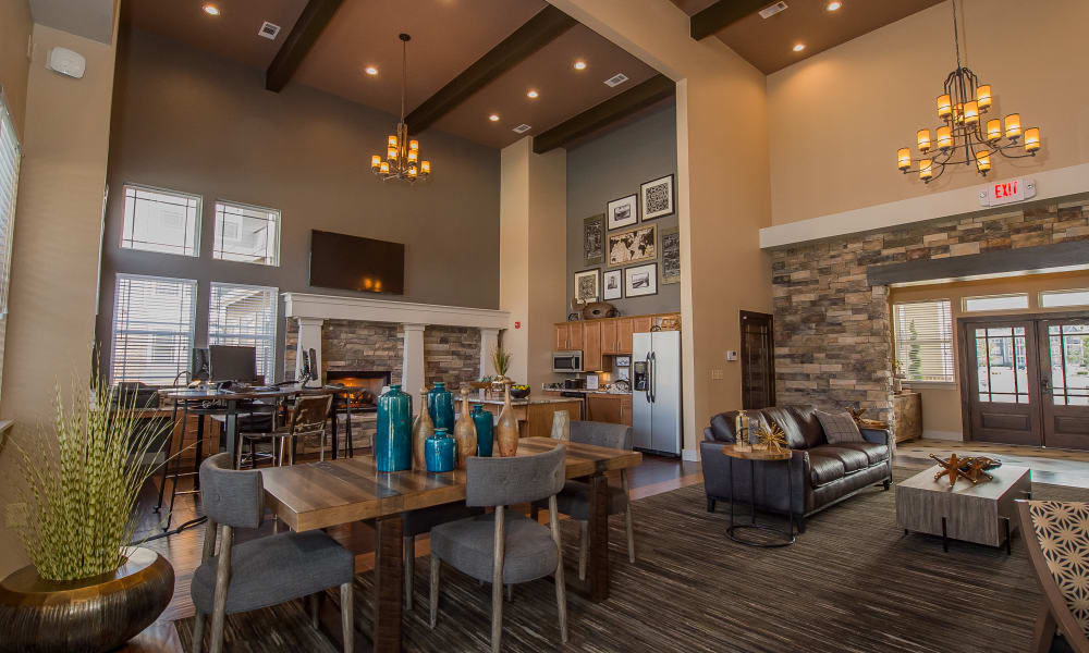 Clubhouse for residents at Cottages at Tallgrass Point Apartments in Owasso, Oklahoma