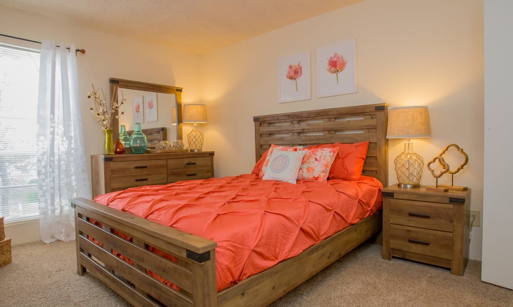 A large bed at Country Hollow in Tulsa, OK