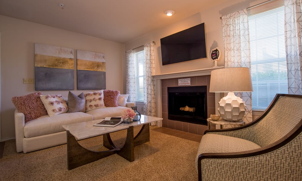 Luxurious living room at Newport Wichita in Wichita, Kansas