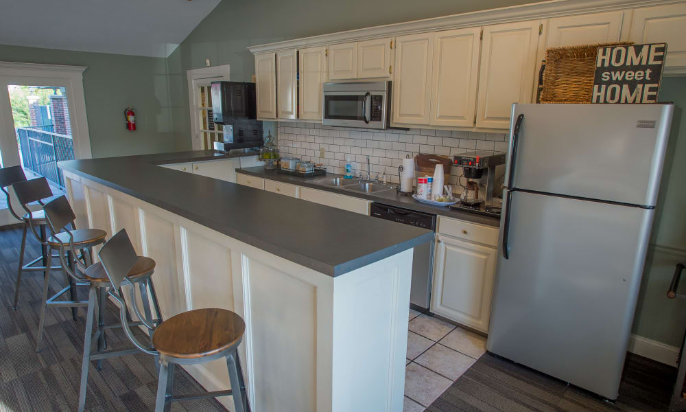 Community kitchenat The Greens of Bedford in Tulsa, Oklahoma
