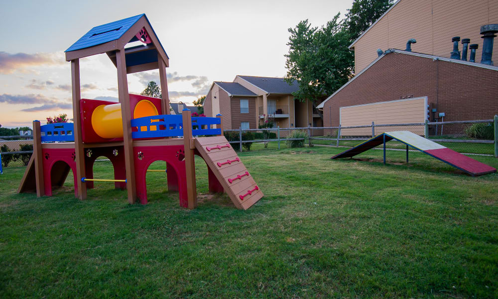 Playground area at Windsail Apartments in Tulsa, Oklahoma