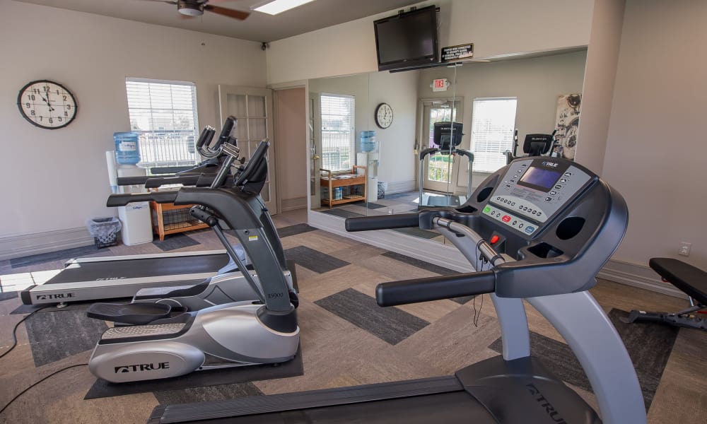 State-of-the-art fitness center at The Remington Apartments in Wichita, Kansas