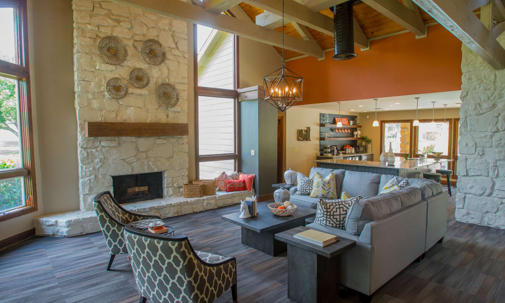 Inside the clubhouse at Chardonnay in Tulsa, OK