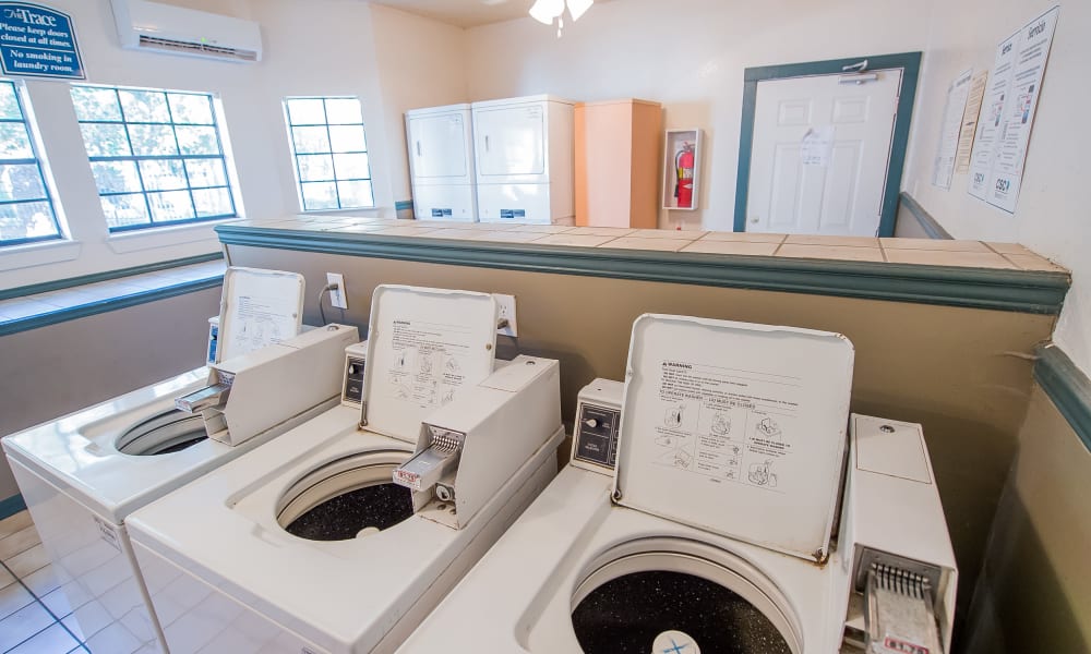The laundry room at The Trace of Ridgeland in Ridgeland, MS