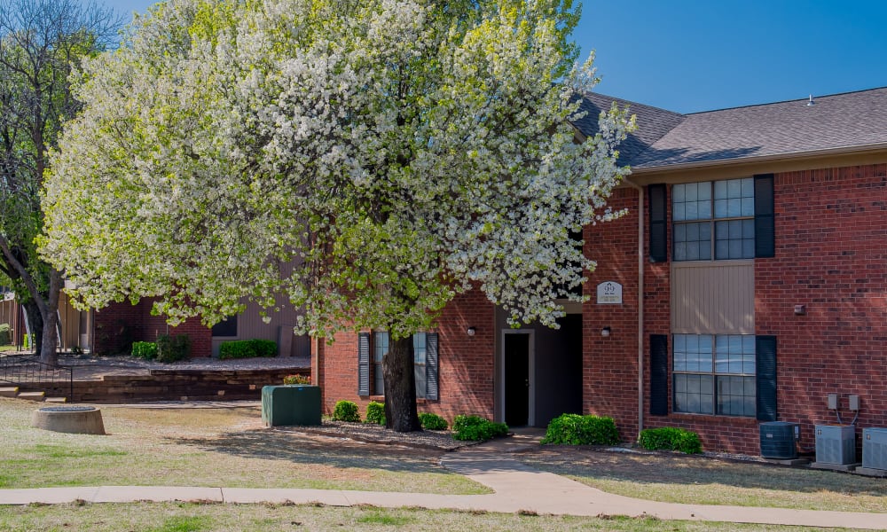 An apartment building at Waters Edge in Oklahoma City, OK