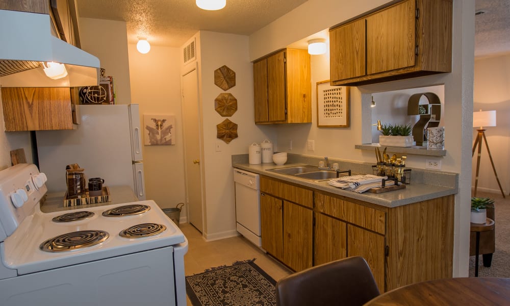 An apartment floor plan at Waters Edge in Oklahoma City, OK