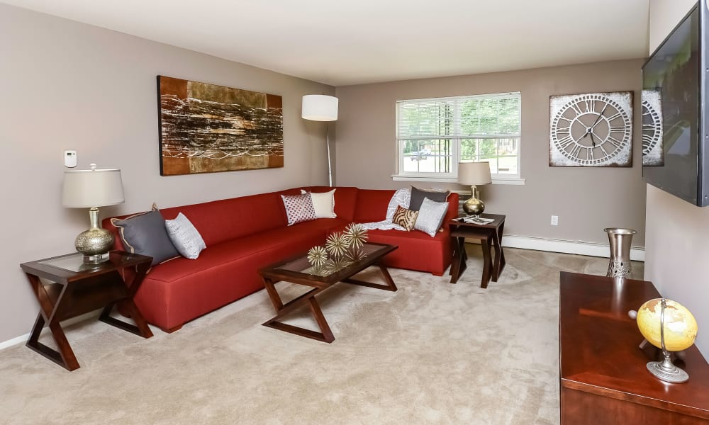 Living Room at Camp Hill Plaza Apartment Homes in Camp Hill, Pennsylvania