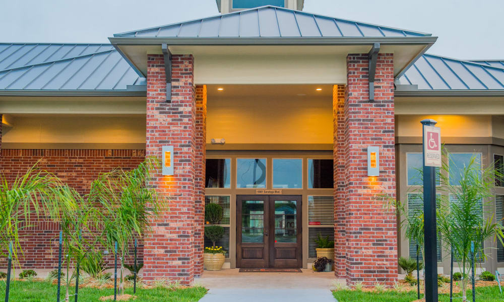 Clubhouse entrance at Icon at Corpus Christi in Corpus Christi, Texas