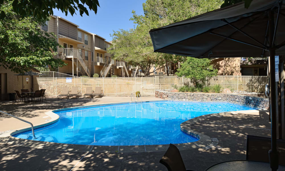 The pool at Mountain Village in El Paso, Texas