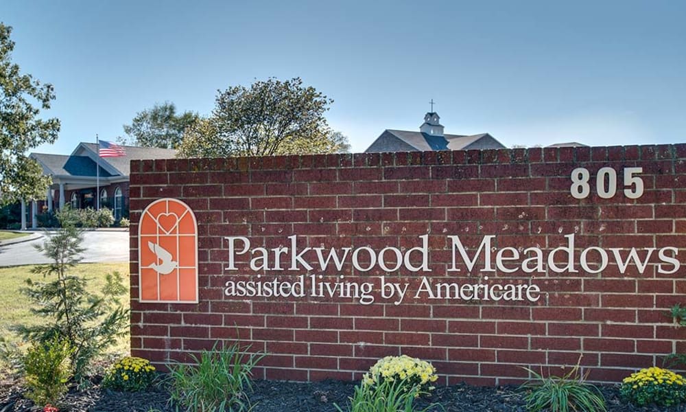 Branding and Signage outside of Parkwood Meadows Senior Living in Sainte Genevieve, Missouri