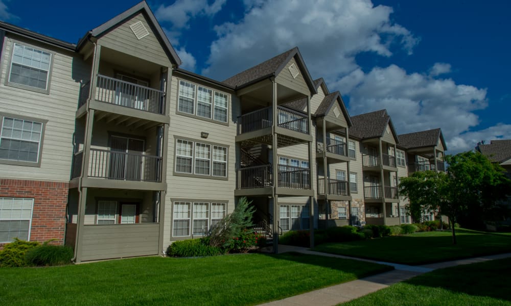 Apartment buildings at Villas of Waterford Apartments in Wichita, Kansas