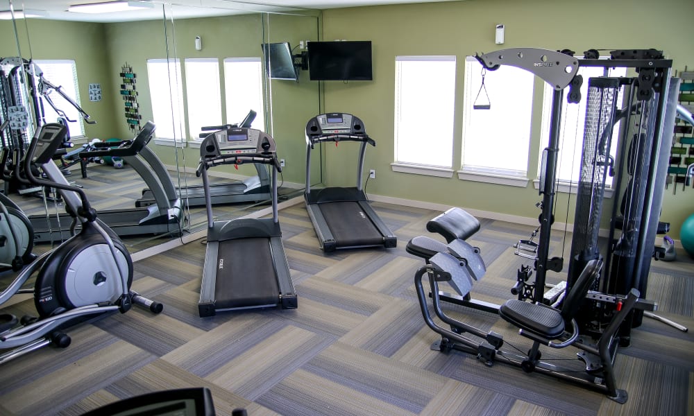 The gym at Winchester Apartments in Amarillo, Texas