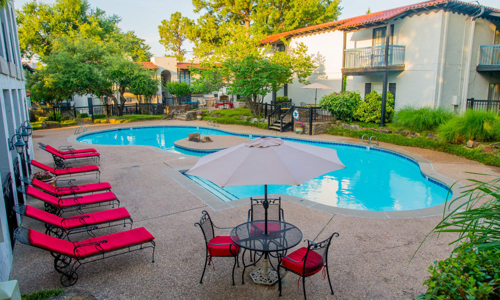 A resort style pool at lc