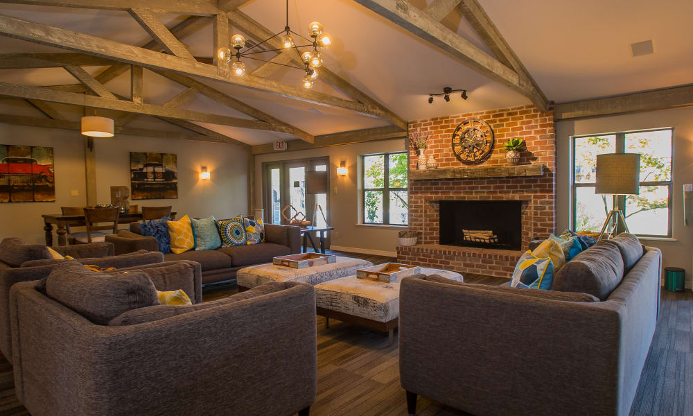 Inside the clubhouse at Barrington Apartments in Tulsa, OK