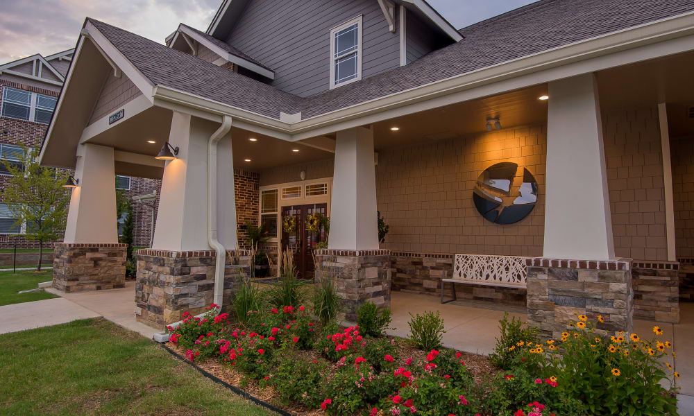 Clubhouse exterior at Scissortail Crossing Apartments in Broken Arrow, Oklahoma