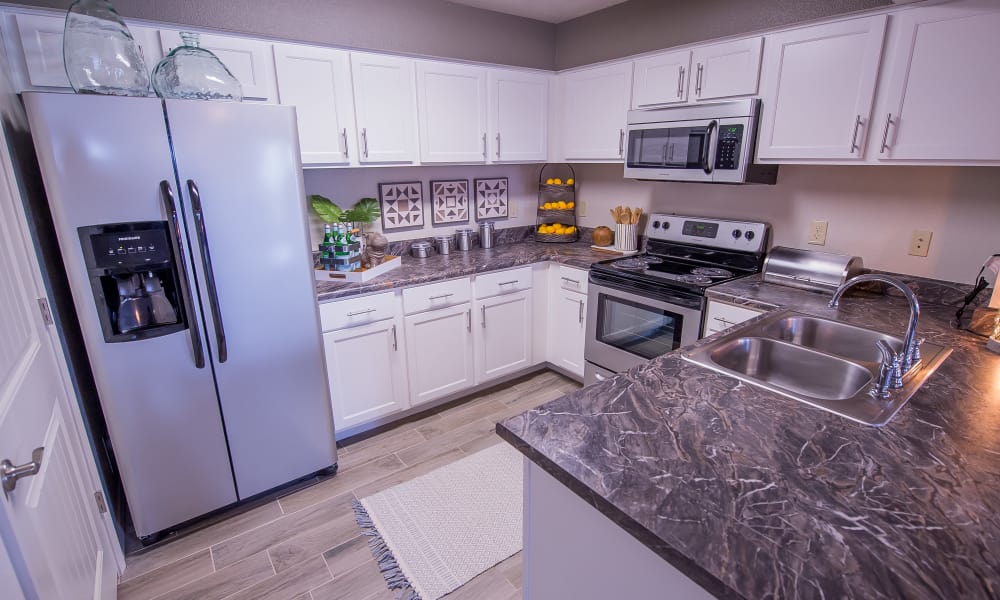 Spacious kitchen at Scissortail Crossing Apartments in Broken Arrow, Oklahoma