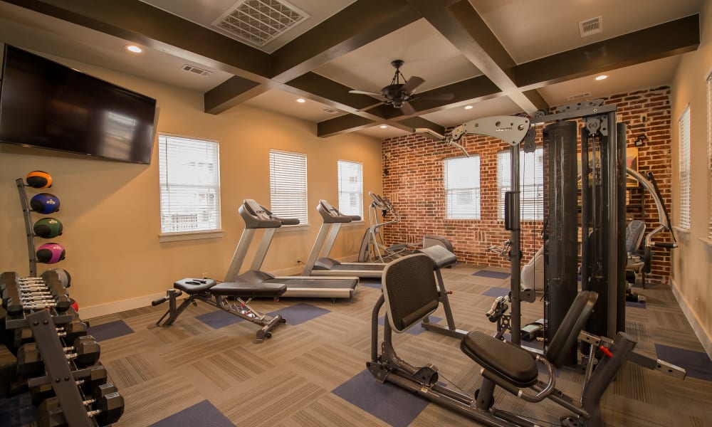 Fitness center for residents at Scissortail Crossing Apartments in Broken Arrow, Oklahoma