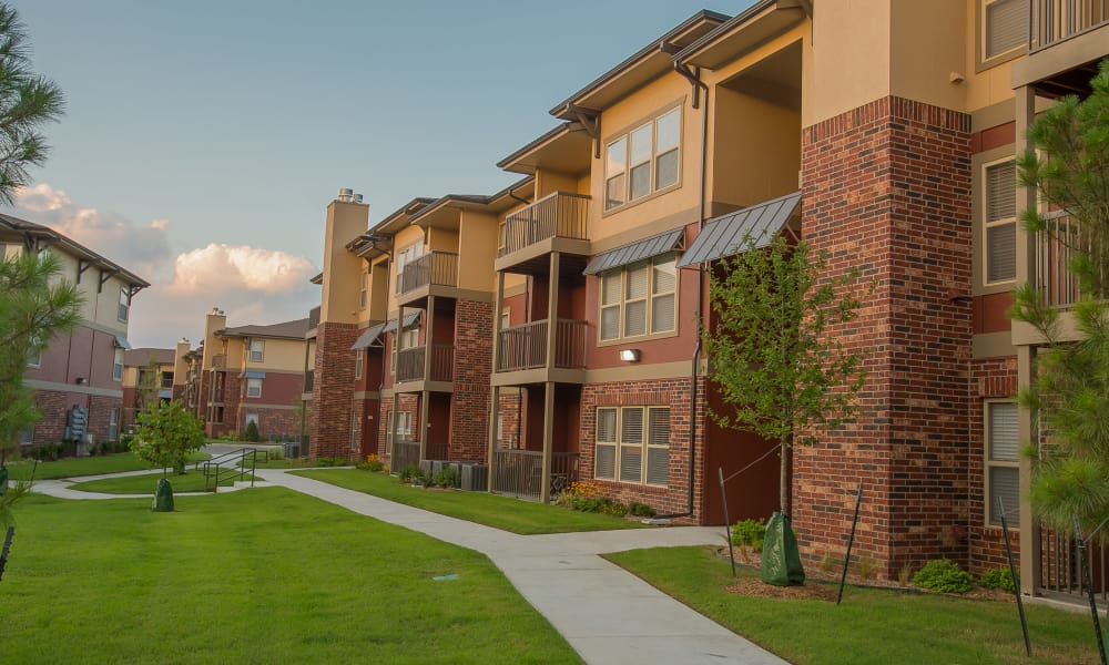 Apartment buildings at The Reserve at Elm in Jenks, Oklahoma