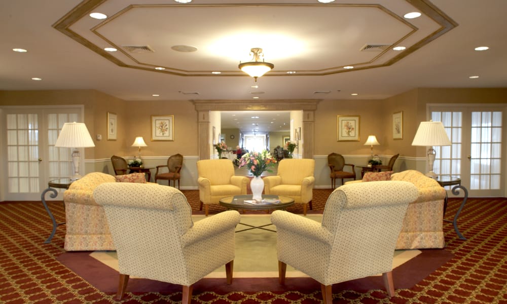 Main common area at Heritage Hill Senior Community in Weatherly, Pennsylvania