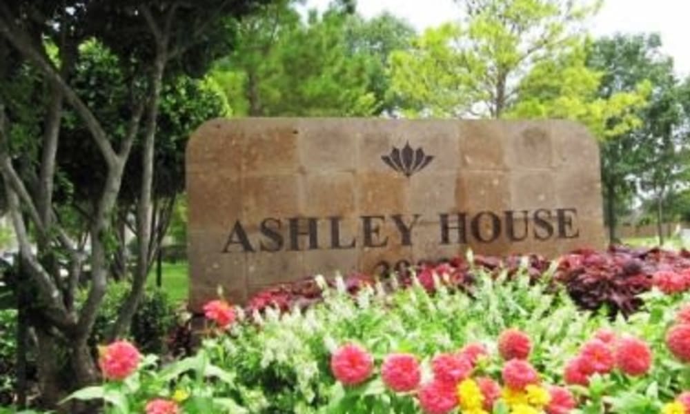 Entry Sign at Ashley House in Katy, Texas