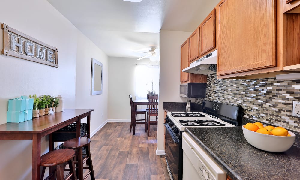 Kitchen room at Cedar Creek Apartment Homes in Glen Burnie, Maryland