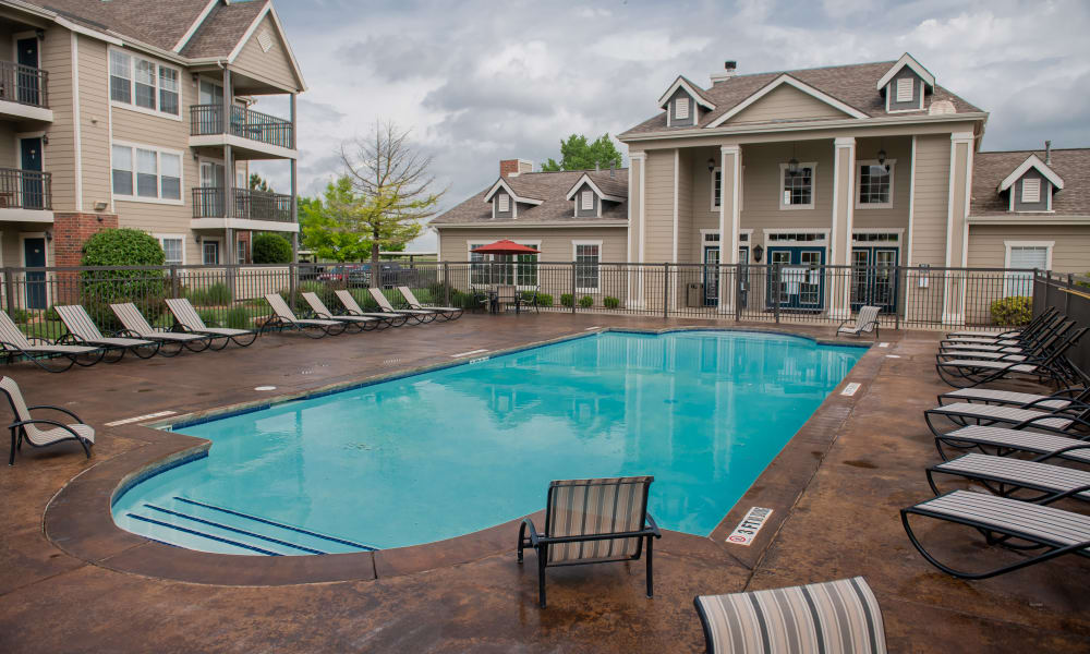 The pool at Winchester Apartments in Amarillo, Texas