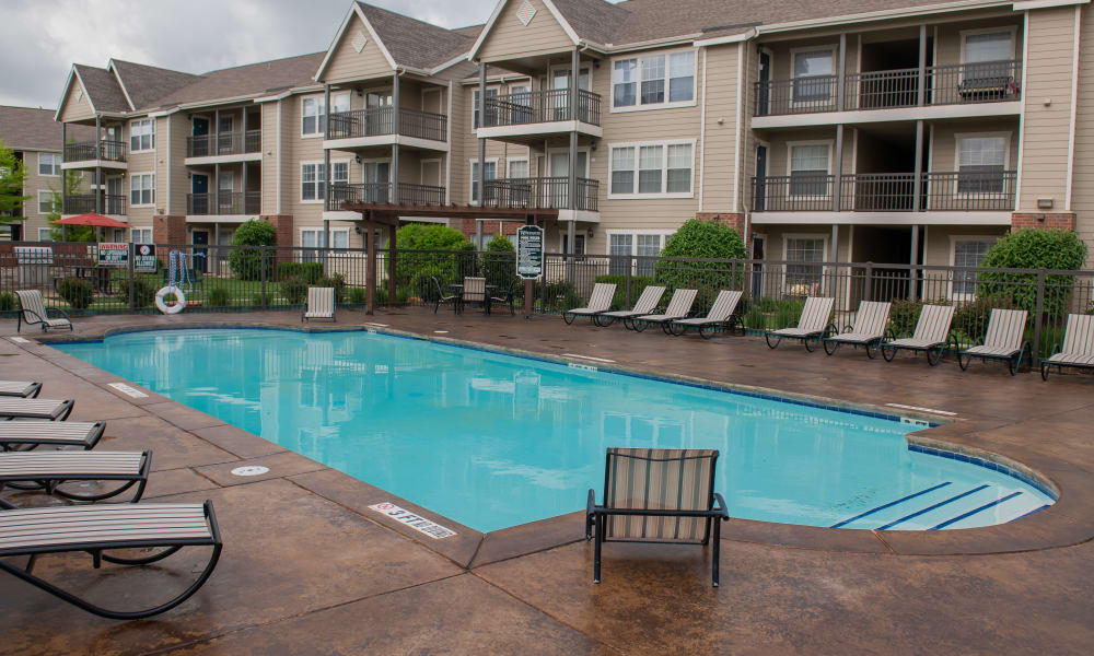 The pool at Winchester Apartments in Amarillo, Texas