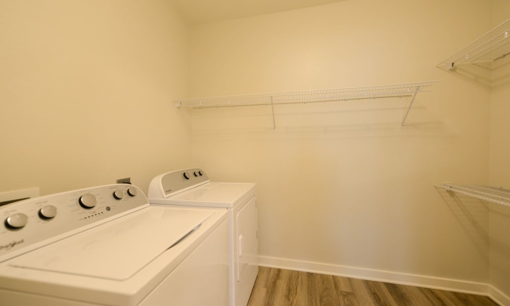 Laundry room at Luxor Club in Jacksonville, Florida