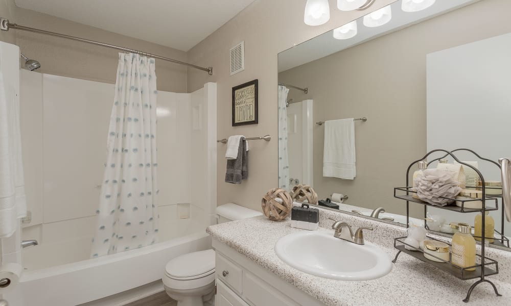 Bathroom at Sheffield Heights Apartment Homes in Nashville, Tennessee