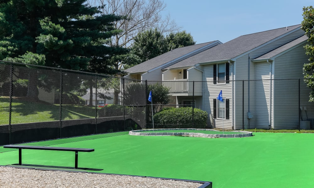 Putting Green at Sheffield Heights Apartment Homes in Nashville, Tennessee